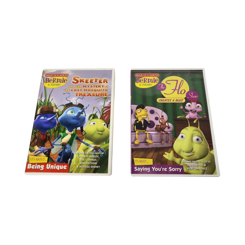 Max Lucados Hermie Friends Skeeter Lost Mosquito Treasure Flo‎ Show DVDs Lot Set